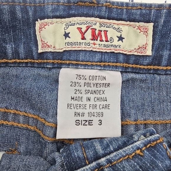 YMI Women's Jean Skirt, Denim Blue, Size 3 - Picture 8 of 11